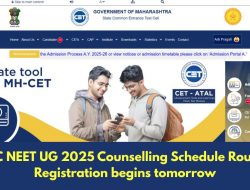 MCC Registration 2025: Neet UG Counselling LIVE